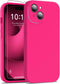 Shop DEENAKIN Hot Pink Silicone iPhone 15 Plus Case with Screen Protector - Slim Fit, Enhanced Camera Protection, 6.7"
