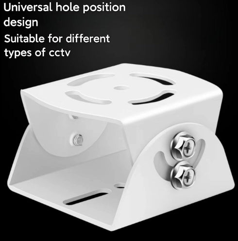 2D Adjustable Security CCTV Camera Mounting Bracket, Universal Joint Bracket Crossbar Adapter (2D Aluminum Alloy)
