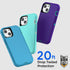AICase iPhone 13 Mini Case (5.4") - Rugged, Heavy Duty, Shockproof, Dust Proof, with Glass Screen Protector.