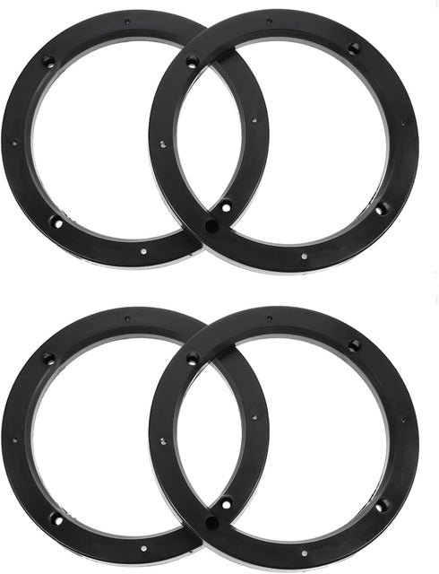 Wakauto 4 Pairs 6.5 inch Car Speaker Spacer Adapter Stackable Plastic Mount Bracket Ring
