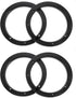 Wakauto 4 Pairs 6.5 inch Car Speaker Spacer Adapter Stackable Plastic Mount Bracket Ring
