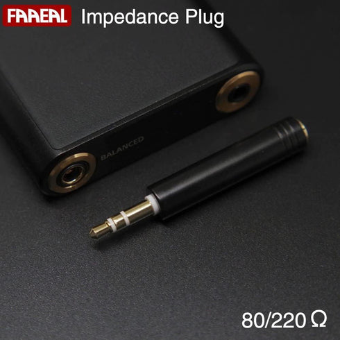 FAAEAL Conductor Earphone Impedance Plug 80 220 ohm Noise Cancelling Adapter, 3.5mm Jack Professional Filter Plug