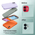 iPhone 11 Case with Square Edges, Camera Protection, Silicone Shockproof Cover with 2X Screen Protectors