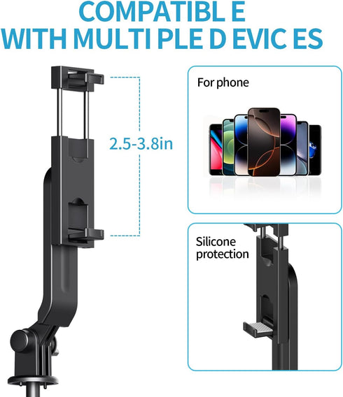 Stjiatu (A07-D) Mini Selfie Stick Tripod, Pocket Flex Tripod i-Phone Android Phone Grip, Portable Small Size Travel