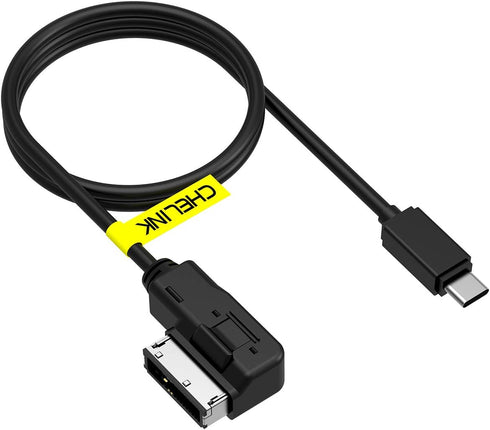 AMI to USB Type-C Charge Cable Adapter for Audi VW - Compatible with Samsung Galaxy S9, Note 9, LG V30, Google Pixel