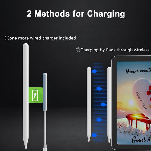 Stylus Pencil with Palm Rejection for Apple iPads (2018-to-Date), Compatible with iPad Pro, Air, Mini
