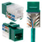 Cat5e Keystone Ethernet Wall Jack Punch Down UTP, 45-Degree Slim Profile Speed Termination, Green 45 Angled (5 Pack)