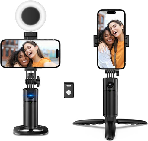 Stjiatu Auto Face Tracking Tripod 360 Rotation iPhone Desk Stand. Cell Phone Photo