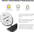 AINOORA 4 Pack, 130dB Window Alarms Loud Glass Break Sensor & Vibration Alarm for Home Security, Burglar Entry Detector