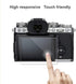 AKWOX (Pack of 3) Tempered Glass Screen Protector for Fujifilm X-T3, 9H Anti-scratch Optical Cover