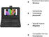 V BESTLIFE Portable Wireless Bluetooth Keyboard with Leather Case, Universal Portfolio Flip Case for 4.5''-6.8'' Phones
