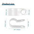 100 Pcs 3/8 Inch R-Type Clip Clamp, Nylon P-Type Mounting Clips, Wire Management with Stainless Steel Screws