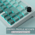 JOMKIZ PBT Keycaps Set, 135 Keys Double Shot Side Engraved Transparent Cherry Profile Backlit Keycaps