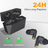 Black True Wireless Earbuds, Bluetooth 5.0, Touch Control, Active Noise Cancelling, Type-C Charging Case 320mAh