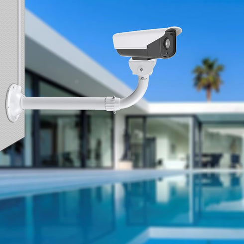 WiTi Solid J-Pole Bracket for Security Surveillance Cameras, Adjustable Wall and Ceiling Mount for CCTV IP Camera
