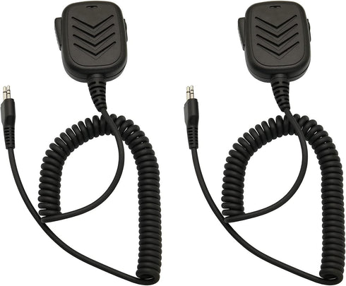 Shoulder Speaker Mic - Compatible with Midland GXT1000VP4, LXT118, LXT500VP3, LXT600VP3, GXT1050VP4, GXT1000XB (2 Pack)