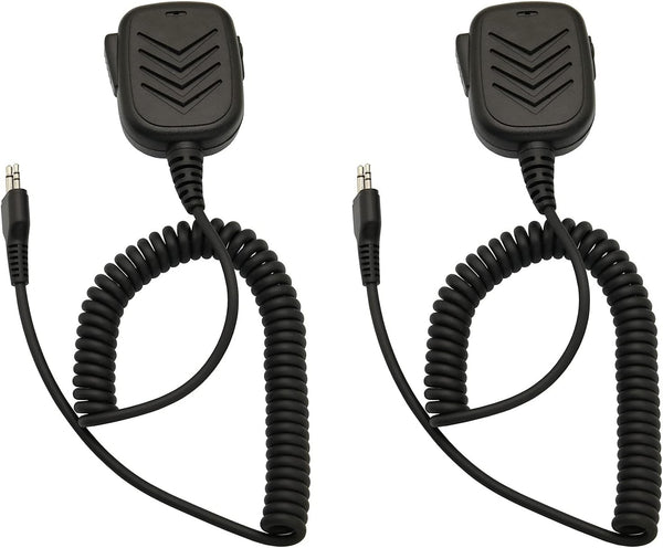 Shoulder Speaker Mic - Compatible with Midland GXT1000VP4, LXT118, LXT500VP3, LXT600VP3, GXT1050VP4, GXT1000XB (2 Pack)