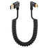 SinLoon 90 Degree Retractable USB Type C Spring Cable, 5Gbps USB3.0 to USB C for Phone, Tablet, Other Devices (Right)