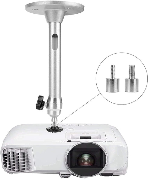Mini Ceiling Wall Projector Mount Stand Compatible with QKK, DR.J, DBPOWER, Anker, VANKYO, AAXA, Jinhoo, PVO, TMY, AuKing and Most Other Mini Projector (175mm, Silver) by YiePhiot