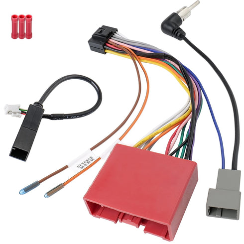 Android Radio Harness Kit 24Pin Car Stereo Wiring Harness Adapter Antenna Connector