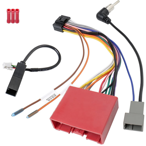 Android Radio Harness Kit 24Pin Car Stereo Wiring Harness Adapter Antenna Connector