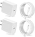 iPhone Charger, 20W PD USB C Wall Fast Charger Adapter with 10FT Type C to Lightning Cable, 2 Pack