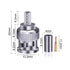 BNC Male Connector, 16 Pcs 50 Ohm BNC Male Plug Crimp Connector for RG58 LMR195 Coaxial Cable