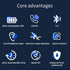 Earphone Wireless Bluetooth, OWS Hanging Bluetooth 5.4 Earphones, Open Ear Headset Ball, Portable Comfortable HiFi Sound
