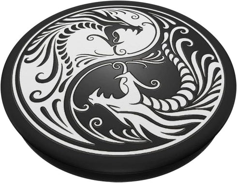 Yin Yang Dragon Pop Socket, Adhesive PopGrip for Phone