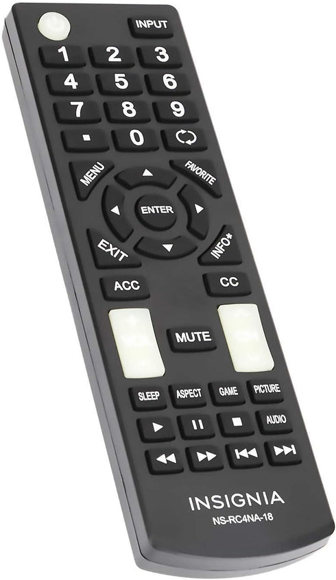 New Remote Control NSRC4NA18, Compatible with NS-RC4NA-18 for Insignia TV Models A12 to A20