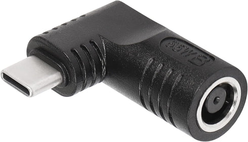 SinLoon 65W PD DC Adapter, 7.4mm x 5.0mm Female to USB Type C Male Power Charging Adapter, Black
