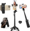 Takerers Portable Selfie Stick Tripod with RemotePocket Size 4-in-1 Extendable Cell Phone Tripod360