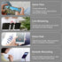 Microphone & 3.5mm Headphone Adapter for iPhone, Lightning to Audio & MIC Adapter for Live-Streaming with Charging Port
