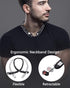 Finpola 5.3 IPX5 18H Neckband Bluetooth Headphones, Retractable Headphone Bluetooth & Waterproof, Neckband Headphones