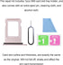 ASDAWN Replacement for iPhone 13 SIM Card Slot Tray Holder, Waterproof Rubber Ring and SIM Pin (Single Sim Version)