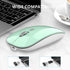 Uciefy Q5 Slim Rechargeable Wireless Mouse, 2.4G Portable Optical Silent Mouse with USB Receiver and Type C Adapter