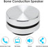 FOSA Mini Bluetooth Speaker - Bone Conduction, Stereo Magnetic Portable Speaker, Supports FM Radios (Silver)