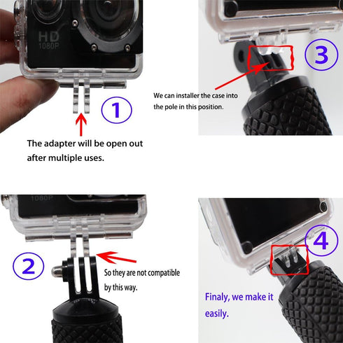 Handler Floating Hand Grip, Underwater Hand Stick Monopod Pole for DJI OSMO Action Cameras and Other Sports Cameras,