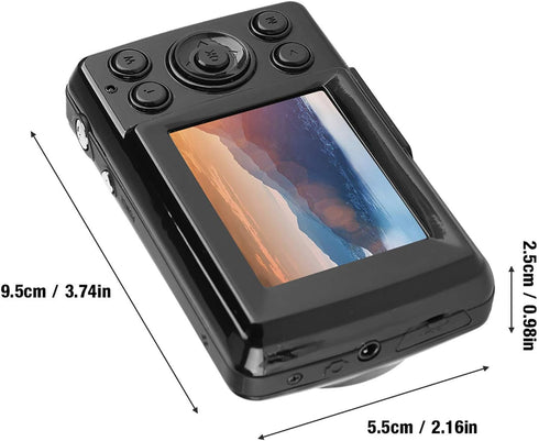 Cocoarm 720p 16mp 2.4 Inches Mini Digital Camera, with LCD Screen, Black, for Boys Girls Teens