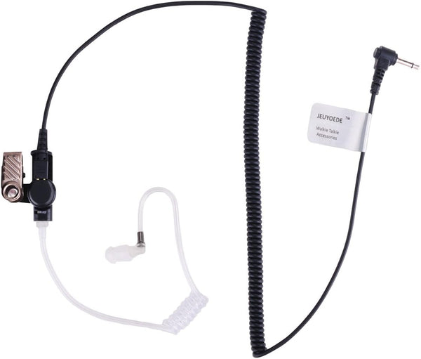 3.5mm Acoustic Tube Earpiece, Listen Only Headset for Law Enforcement, Surveillance Kit for Radio