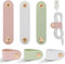6 Pieces Cord Organizer, PU Leather Reusable Cable Straps Clips for Charging Cord, Power Cord, USB Holder