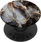 Black and White Faux Marble with Gold Accent PopSockets Standard PopGrip