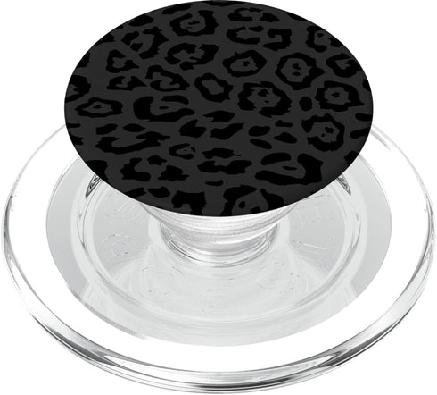 PopSockets PopGrip for MagSafe, Leopard Print Black and White Cheetah Animal for Women & Girls