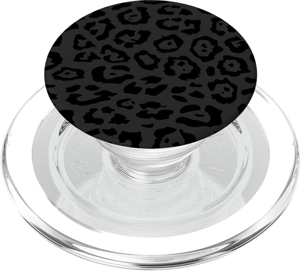PopSockets PopGrip for MagSafe, Leopard Print Black and White Cheetah Animal for Women & Girls