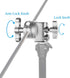 Selens 2 Piece Heavy Duty Swivel Light Stand Adapter, Versatile Head Clamp Mount Accessory with 4, 8, 11, 16mm Mounts