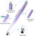 CCIVV 3 12 Stylus for Touch Screen, Pcs Stylus Pens and Extra Replaceable Rubber Tips (Gradient Pink/Purple/Blue)