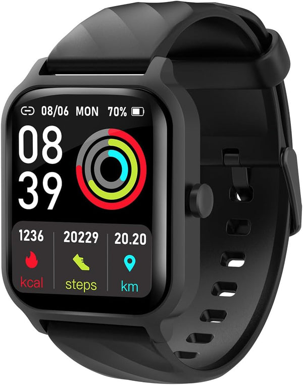Smart Watches for Men Women, 1.83" Screen with Call/Message Reminder, Heart Rate Monitor, 100+ Sport Modes