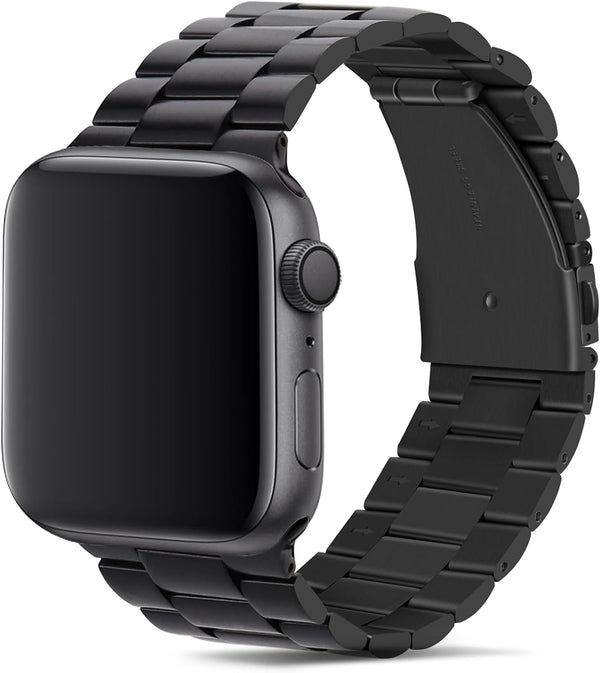 Tasikar Band Compatible with Apple Watch Band 42mm (Series 10), Premium Stainless Steel Metal Replacement Strap, Black