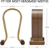 SAMDI Wood Headphone Stand Omega Compatible for Sony, Bose, Shure, Jabra, JBL, AKG Gaming Headphones (Walnut)