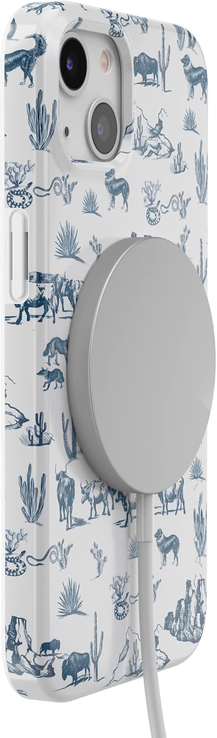 Casely iPhone 13 Case, Compatible with MagSafe, Wild West Adventure Desert Western Design